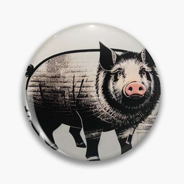 Item preview, Farm pig 011 designed and sold by RGBprints.