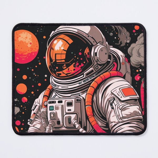 Item preview, astronaut ,lost in galaxy, streetwear design, pro vector, Japanese style, solid colors, no shadows, warm colors, bright colors designed and sold by cepharts.