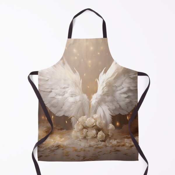 Item preview, stunning angel wings with white roses designed and sold by dcrc.