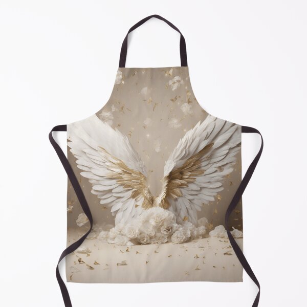 Item preview, stunning angel wings with white roses designed and sold by dcrc.