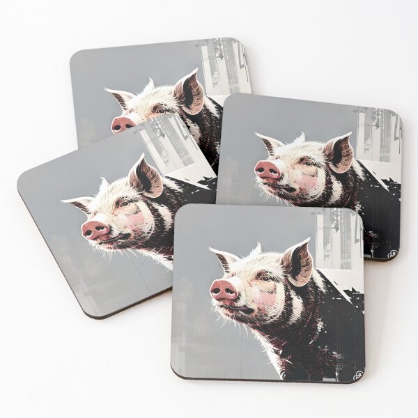 Item preview, Farm pig 013 designed and sold by RGBprints.