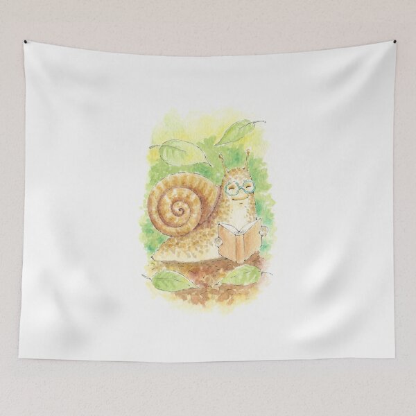 Item preview, Reading Snail Watercolour designed and sold by Brett Miley.