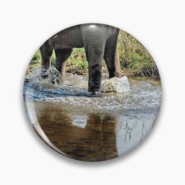 Item preview, Young Elephant Playing in a Puddle designed and sold by Kay Brewer.