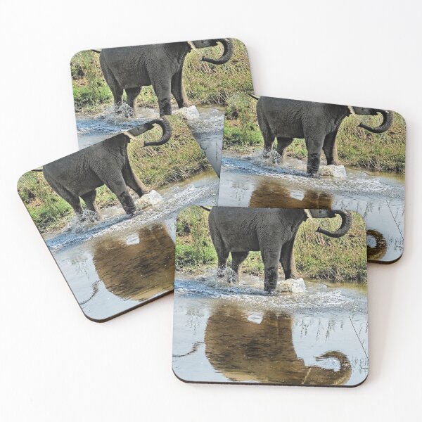 Item preview, Young Elephant Playing in a Puddle designed and sold by Kay Brewer.