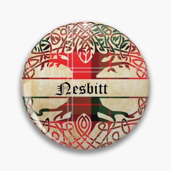 Item preview, Nesbitt Tree of Life Clan Scottish Surname tartan designed and sold by BagTown Clans.