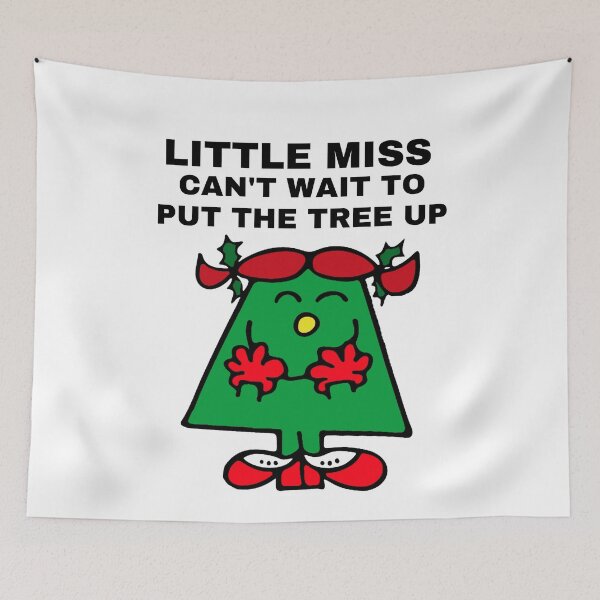 Item preview, Little Miss Can't Wait to Put the Tree Up designed and sold by Comfy Creations.