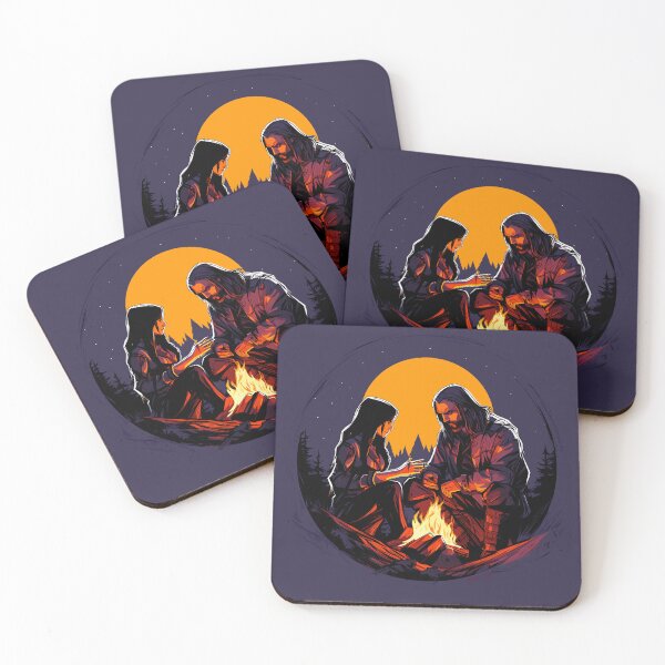 Item preview, Geralt and Yennefer designed and sold by theblockstore.
