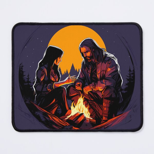Item preview, Geralt and Yennefer designed and sold by theblockstore.