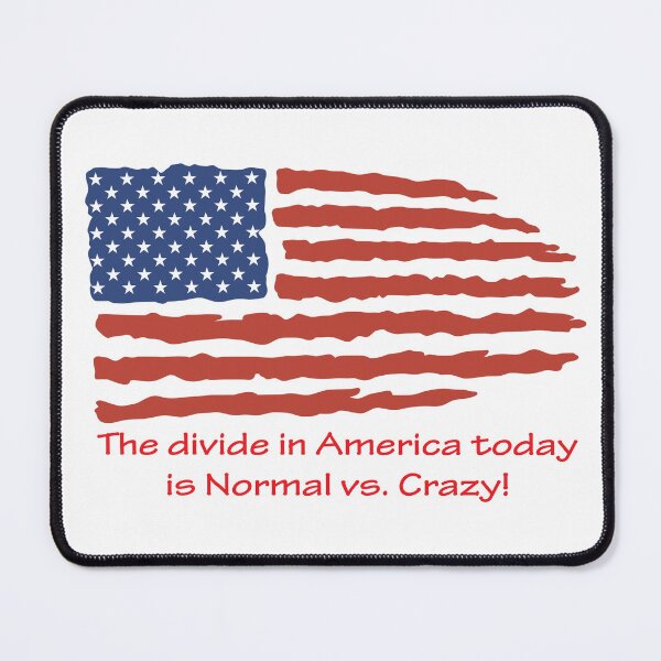 Item preview, The divide in America today is Normal vs Crazy! designed and sold by Lisa Weber.