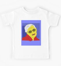 Pale Man looks like a scientist , a teacher , a sick man lost in the universe Kids Tee