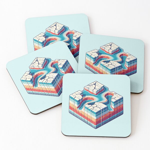 Item preview, Abstract Isometric Elevation Map designed and sold by SweetClicks123.