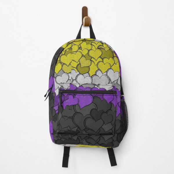 Item preview, Overlapping Hearts in Non-Binary Pride Flag Colors designed and sold by LiveLoudGraphic.