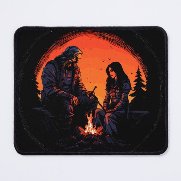 Item preview, Geralt and Yennefer designed and sold by theblockstore.
