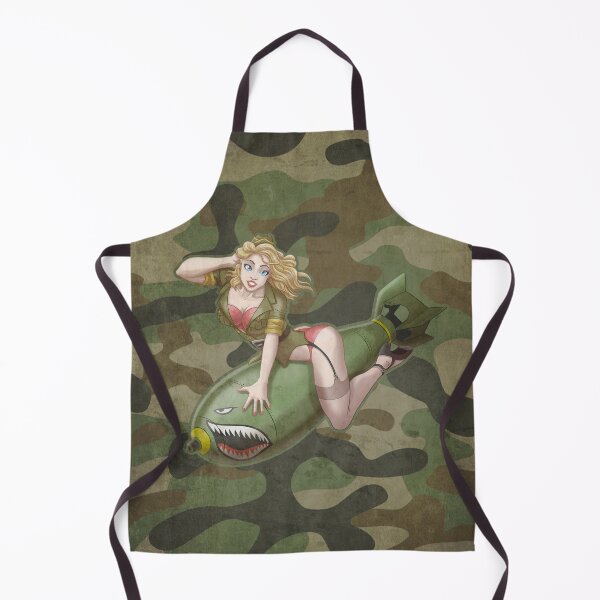 Item preview, Military Bombshell Blonde Pin-Up Girl designed and sold by James Art Ville.
