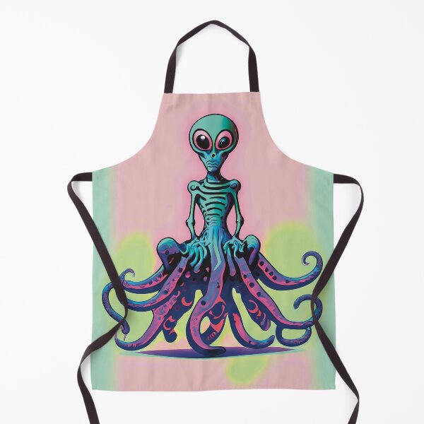 Item preview, Purple Green Octopus Tentacles Alien Ballgown Dress Sea Creature designed and sold by AizyAlien.