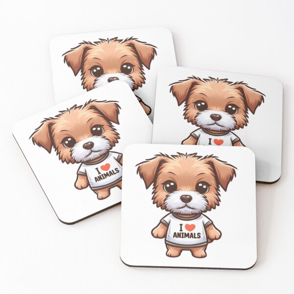 Artikelvorschau, Süßer Welpe mit einem „I love Animals“-T-Shirt, ideal als Geschenk 2 entworfen und verkauft von Tandilia Store.