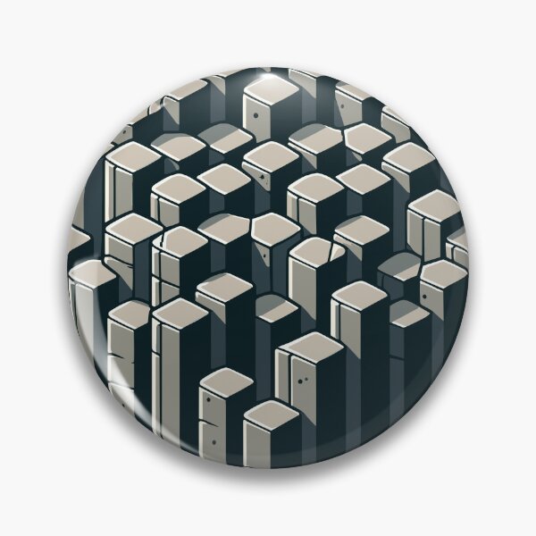Item preview, Basalt Columns Cube Isometric designed and sold by SweetClicks123.