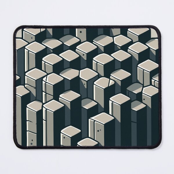 Item preview, Basalt Columns Cube Isometric designed and sold by SweetClicks123.