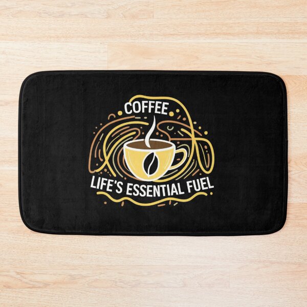 Item preview, "Coffee: Life's Essential Fuel Typography T-Shirt" designed and sold by AI-volution.