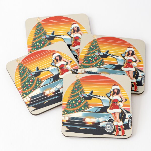 Item preview, Eighties Santa Girl Delorean Christmas Tree DMC12 designed and sold by Martymcflay.