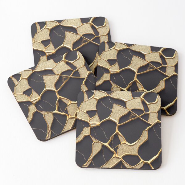 Item preview, Cracked Gold Pattern designed and sold by CatgoDigital.