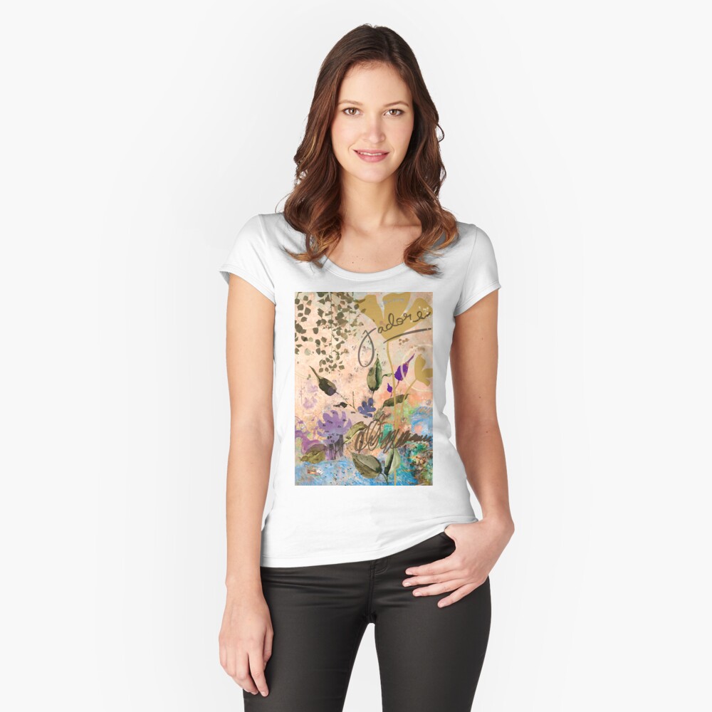 Item preview, Fitted Scoop T-Shirt designed and sold by annasfunkyart.