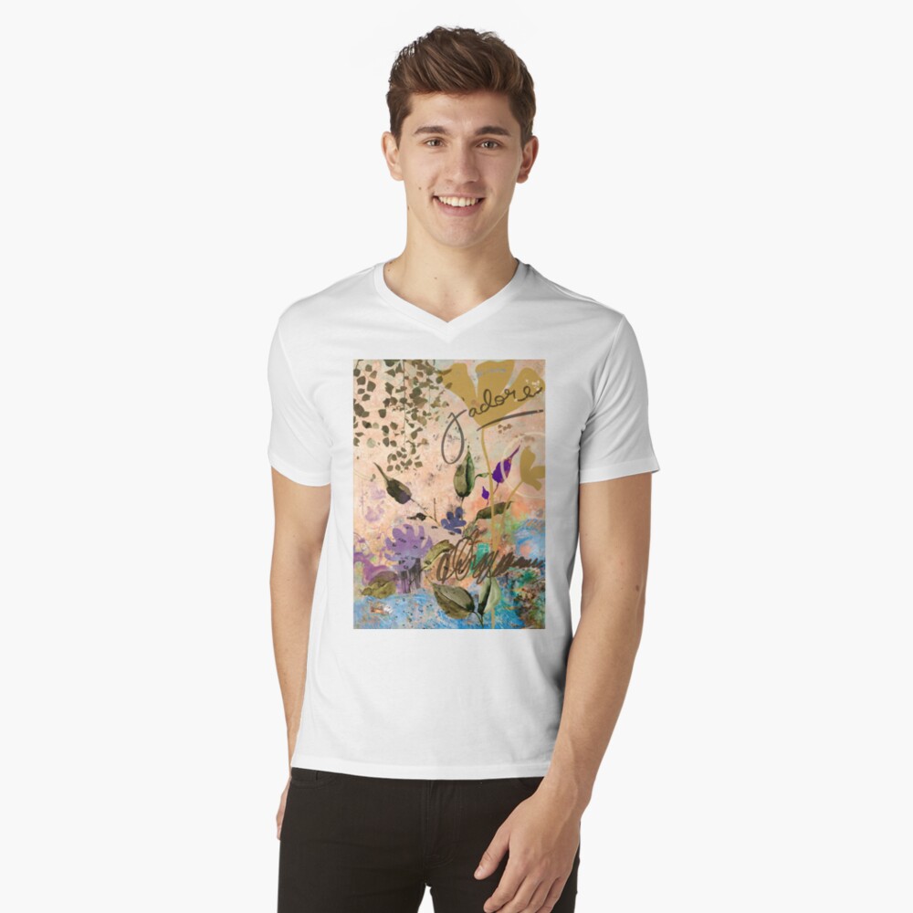 Item preview, V-Neck T-Shirt designed and sold by annasfunkyart.