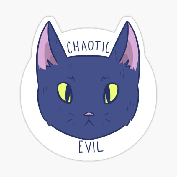 Item preview, Chaotic Evil Cat designed and sold by AvalonSkyeArt.