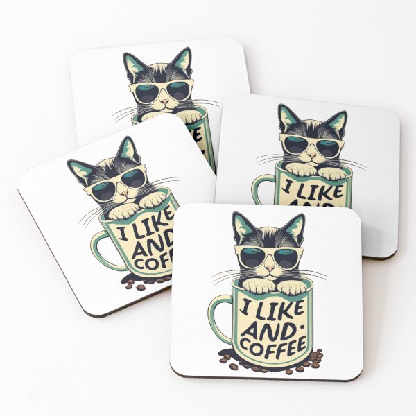 Item preview, Coffee and Kitty Bliss designed and sold by PrintWearZone.