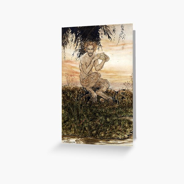 Item preview, The Piper at the Gates of Dawn - The Wind in the Willows - Arthur Rackham designed and sold by forgottenbeauty.