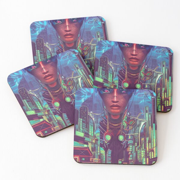 Item preview, Neon Nexus: Cyberpunk Vision of a Wired and Connected Metropolis designed and sold by Gemini Maison Print.