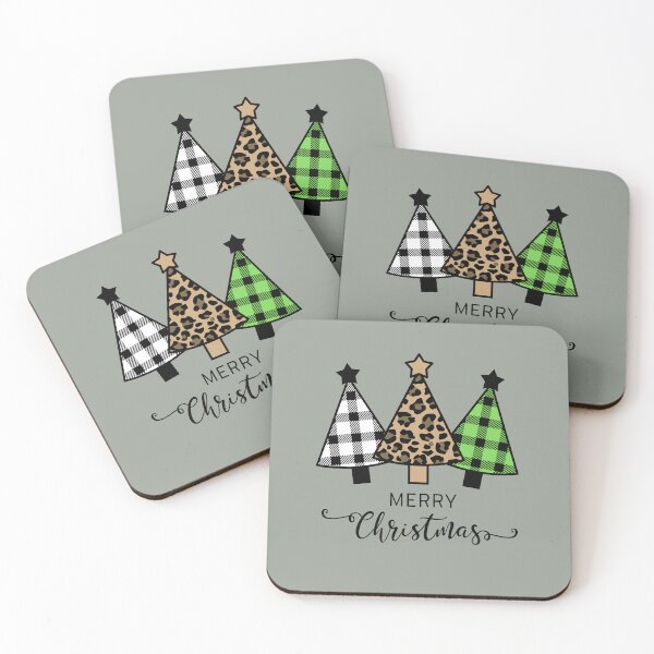 Item preview, Cute Plaid Leopard Christmas Trees designed and sold by ModkMerch.