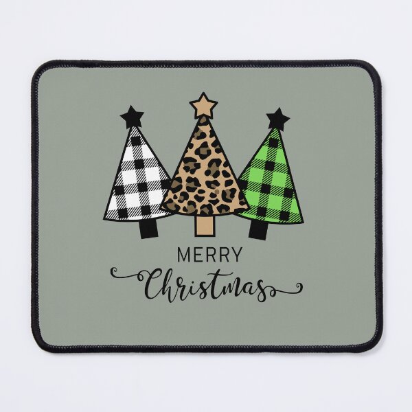 Item preview, Cute Plaid Leopard Christmas Trees designed and sold by ModkMerch.