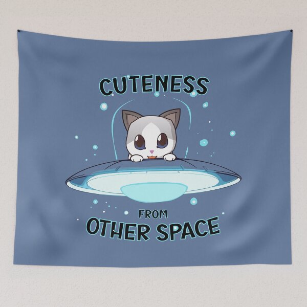 Item preview, White cat cuteness from other space designed and sold by myanko.