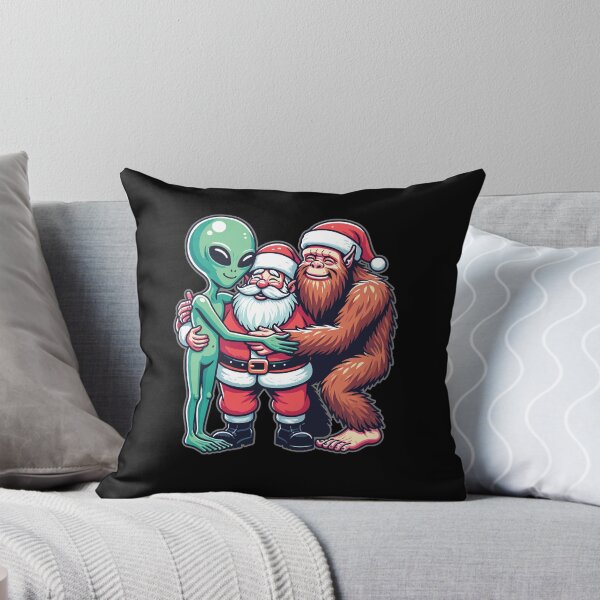 Item preview, Bigfoot Alien and Santa Claus Believer Cute Christmas designed and sold by CG Studio.