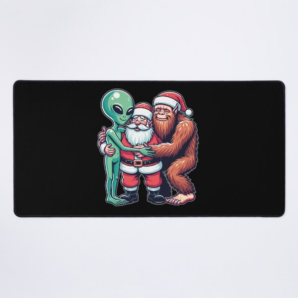 Item preview, Bigfoot Alien and Santa Claus Believer Cute Christmas designed and sold by CG Studio.