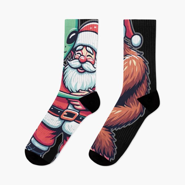 Item preview, Bigfoot Alien and Santa Claus Believer Cute Christmas designed and sold by CG Studio.