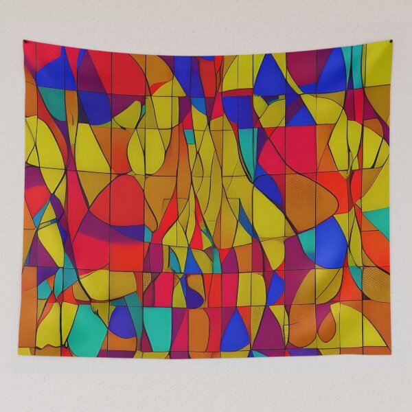 Item preview, Luminous Legacy: Modern Artistry Inspired by Classic Stained Glass Windows designed and sold by Gemini Maison Print.