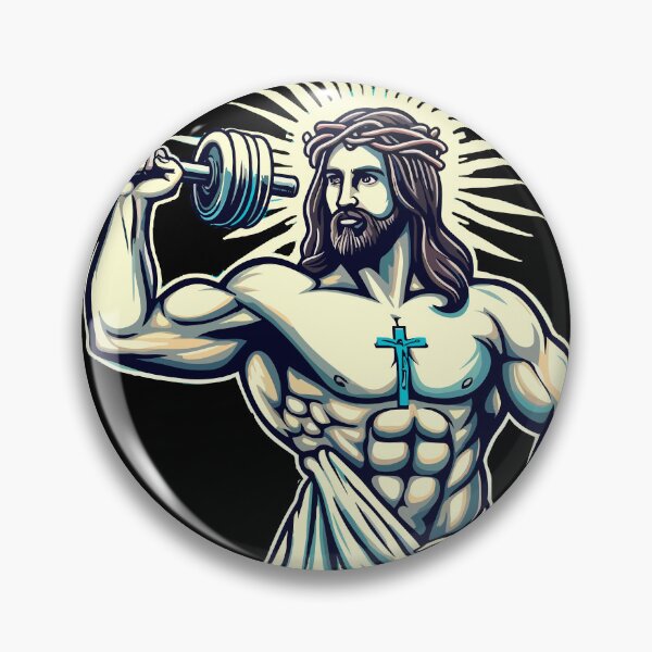 Item preview, Jacked Jesus Illustration designed and sold by GlobalDesigns-.