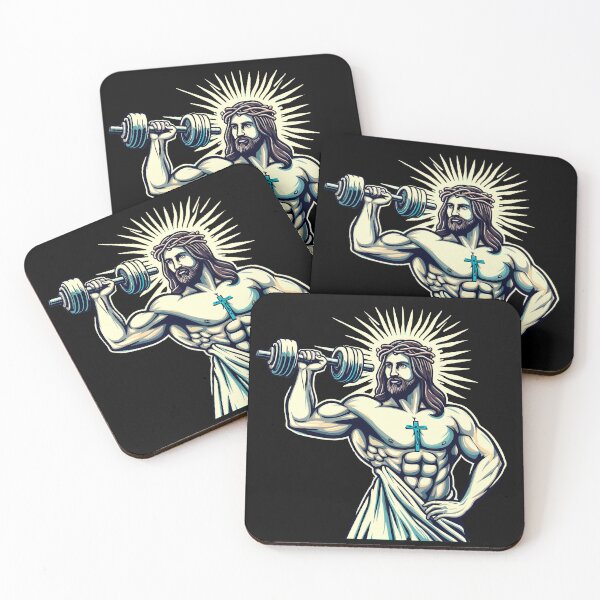 Item preview, Jacked Jesus Illustration designed and sold by GlobalDesigns-.