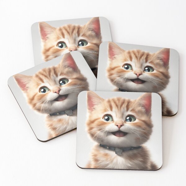 Item preview, Smiling kitten designed and sold by StyleSketch.