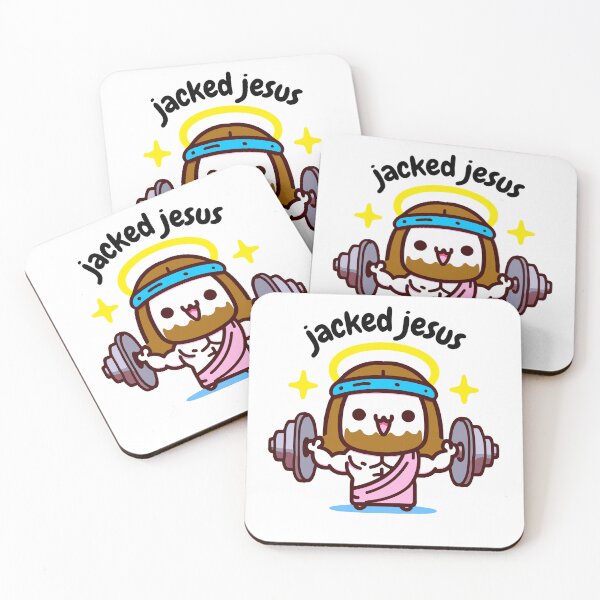 Item preview, Jacked Jesus Illustration designed and sold by GlobalDesigns-.