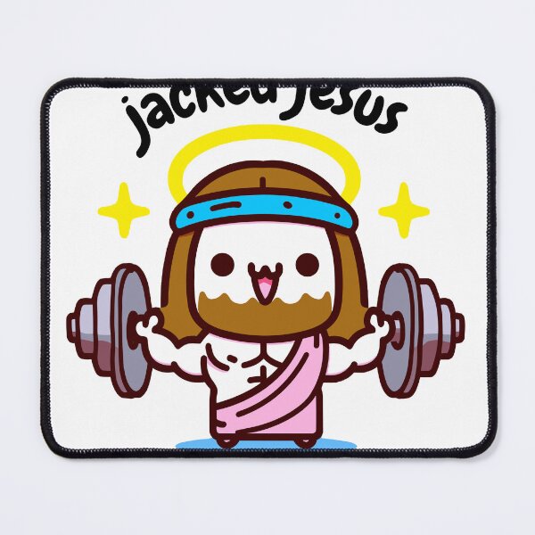 Item preview, Jacked Jesus Illustration designed and sold by GlobalDesigns-.