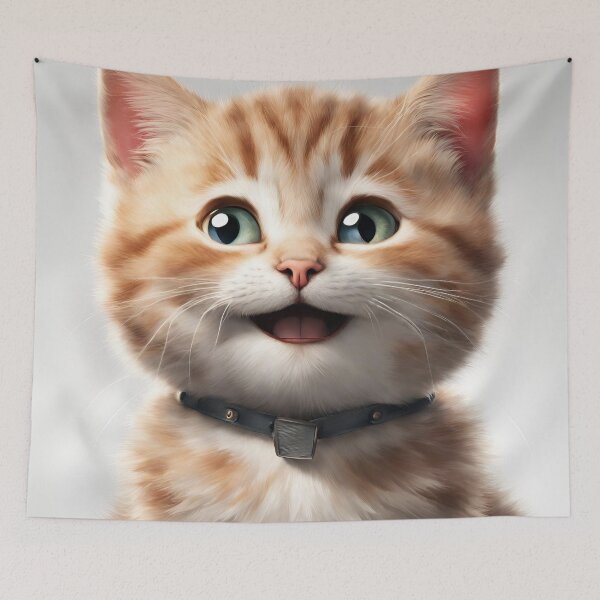 Item preview, Smiling kitten designed and sold by StyleSketch.