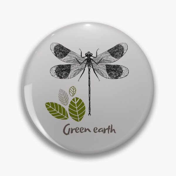 Item preview, Dragonfly - animal as a symbol proclaiming the slogan in defense of the environment and the earth. designed and sold by esao.