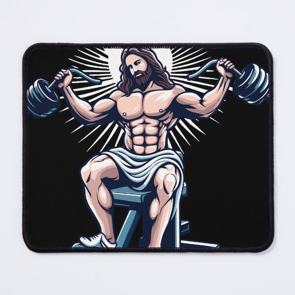 Item preview, Jacked Jesus Illustration designed and sold by GlobalDesigns-.