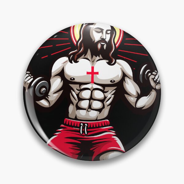 Item preview, Jacked Jesus Illustration designed and sold by GlobalDesigns-.