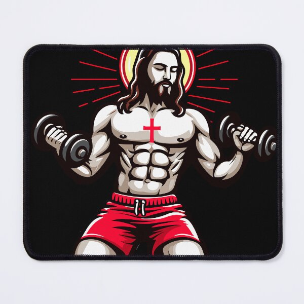 Item preview, Jacked Jesus Illustration designed and sold by GlobalDesigns-.