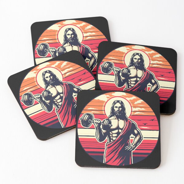 Item preview, Jacked Jesus Illustration designed and sold by GlobalDesigns-.