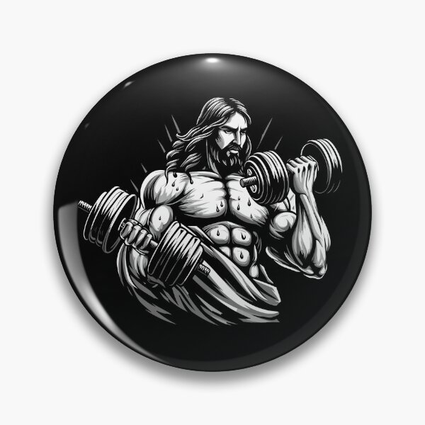 Item preview, Jacked Jesus Illustration designed and sold by GlobalDesigns-.